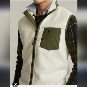 Polo Ralph Lauren Hybrid Windbreaker Technology Fleece Vest Size XL